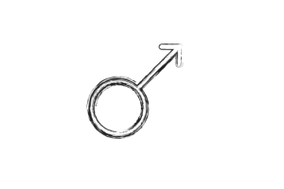 símbolo masculino e ampliación do pene